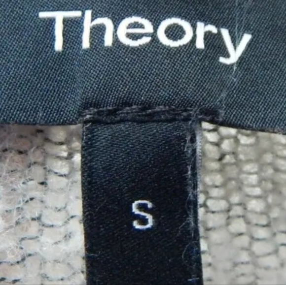 Theory Striped Fuzzy Knit Pullover Sweater - Picture 2 of 3